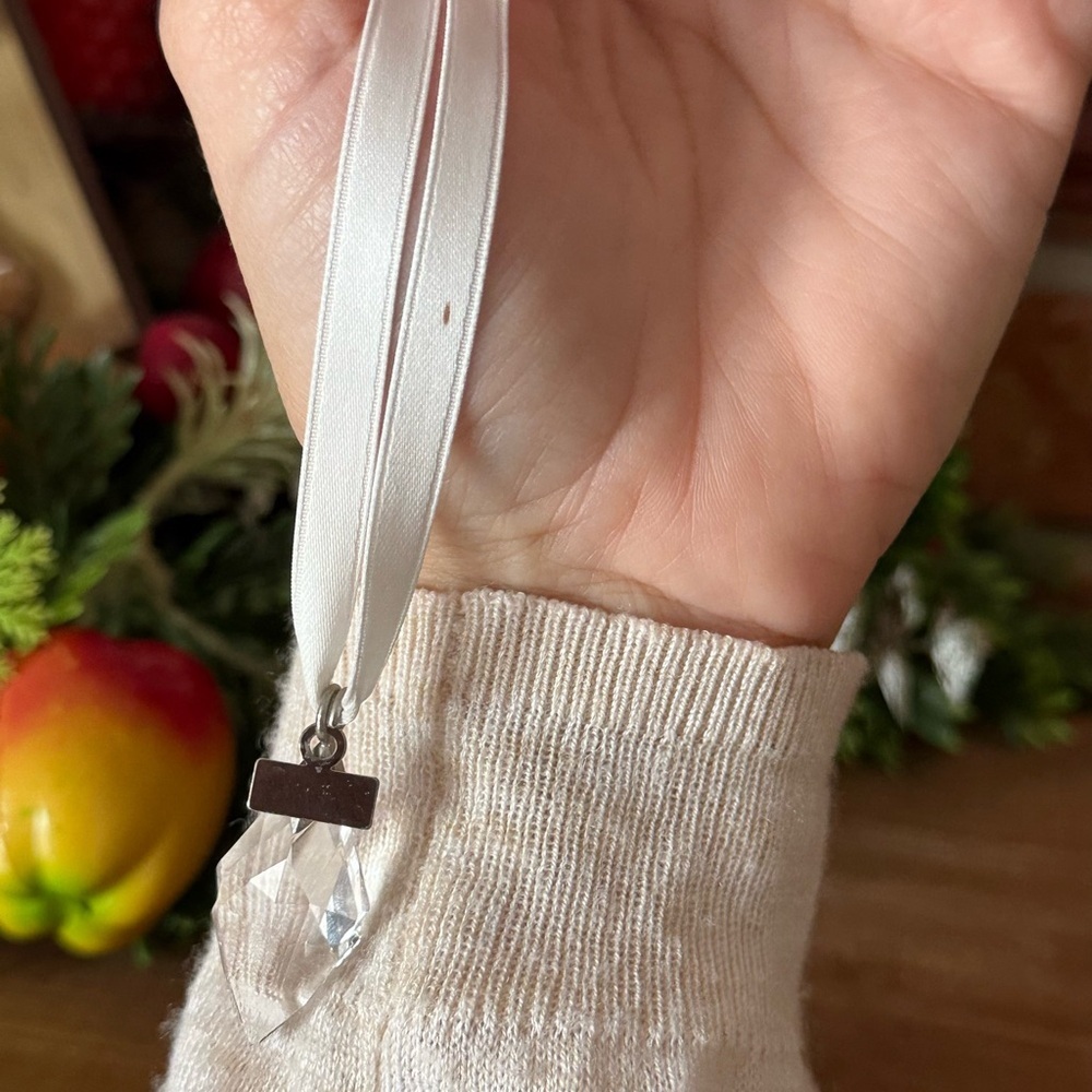 Swarovski Crystal Christmas Ornament
- White Satin 2013